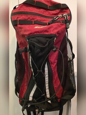 MEC Red and Black Technical Daypack with Front Bungee